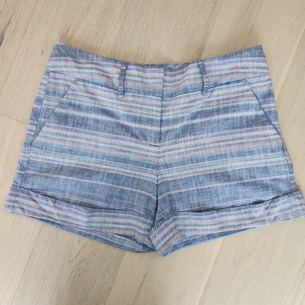 New York & Company 7th Avenue Striped Coastal Shorts - Size 6